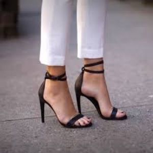 Tibi Ankle Strap Stilettos in Pink